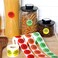 Epakh 2000 Pcs Use First Stickers Food Service 15 Inch Inventory Control Labels for Restaurant Permanent Adhesive Food Circle Dot Label PaperRed Green Orange Yellow with Black Text