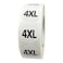 FuraHa 1000PCS 4XL Clothing Size Stickers Labels 78 Round Self Adhesive Size Stickers for Clothing T Shirts Retail