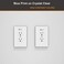 MANWU GFCI Protected Outlet Receptacle Plates Label Sticker Decal Blue Print On Clear remarking 96pcs 027 x 095