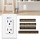 MANWU GFCI Protected Outlet Receptacle Plates Label Sticker Decal Blue Print On Clear remarking 96pcs 027 x 095