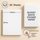 SUMMERSTAR Glossy White Sticker Paper A4 Printable Full Sheet Labels Dries Quickly Vivid Colors Holds Ink Well Inkjet Laser Printer 20 Sheet Pack