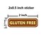 Besttile Gluten Free LabelsFood Allergies Warning Label Stickers for Food Package2x05 Inch500 Pcs Per Roll
