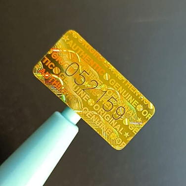 GQYHLABO GQYH Hologram Tamper Evident Stickers 280pcs High Security Labels with Unique Serial Numbering 078x04inch Gold