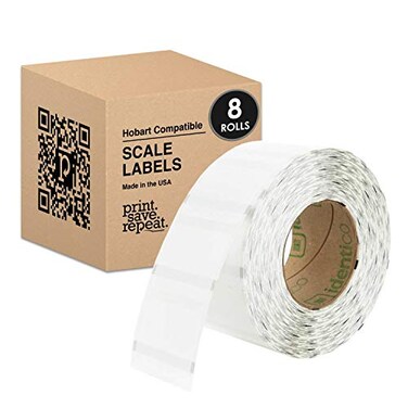 Print.Save.Repeat. Hobart Quantum QWU175 Scale Labels 225 x 175 in 12800 Labels 8 Rolls of 1600