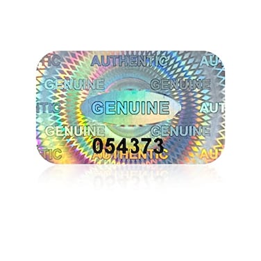 GQYHLABO Holographic Tamper Evident Stickers 380pcs Security Sticker Warranty Void Seal Tamper Proof Labels with Unique Sequential Serial Numbering 1 X 06 InchGQYH