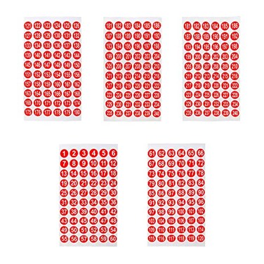 Honbay 1 to 300 Round Number Stickers Self Adhesive Label Stickers Inventory Storage Organizing Sticker for DIY Craft Marking Numbering Manicure Tool 2 Set 10mm