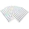 Honbay 1 to 300 Round Reflective Laser Number Stickers Self Adhesive Label Stickers Inventory Storage Organizing Sticker for DIY Craft Marking Numbering Manicure Tool 2 Set 10mm