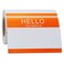 hycodest Hycodest Hello My Name is Labels 200 Stickers of One Roll Writable Name Tag 225 x 35 Inch Name Badges for Events Conferences and Parties Orange 1 Roll