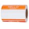 hycodest Hycodest Hello My Name is Labels 200 Stickers of One Roll Writable Name Tag 225 x 35 Inch Name Badges for Events Conferences and Parties Orange 1 Roll