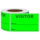 hycodest Hycodest Visitor Pass Stickers Identification Labels Fluorescent Label 300 Stickers 2x3 inch Fluorescent Green