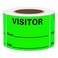 hycodest Hycodest Visitor Pass Stickers Identification Labels Fluorescent Label 300 Stickers 2x3 inch Fluorescent Green