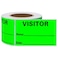 hycodest Hycodest Visitor Pass Stickers Identification Labels Fluorescent Label 300 Stickers 2x3 inch Fluorescent Green
