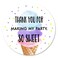 MAGJUCHE Ice Cream Thank You Stickers 40 2 Inch Summer Baby Shower Or Birthday Party Labels Decorations