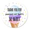 MAGJUCHE Ice Cream Thank You Stickers 40 2 Inch Summer Baby Shower Or Birthday Party Labels Decorations