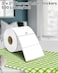 iEager 3 x 2 Thermal Labels Rectangle Thermal Printer Stickers SelfAdhesive Durable Sticker with Perforation Line 500 LabelsRoll White