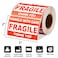 InpourPack 3 x 2 Fragile Stickers for Shipping Handle with Care Fragile Labels Strong Adhesive for Moving Thank You Warning Packing Shipping Label Stickers 500 Labels1 Roll