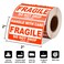 InpourPack 4 x 6 Fragile Stickers for Shipping Handle with Care Fragile Labels Strong Adhesive for Moving Thank You Warning Packing Shipping Label Stickers 500 Labels1 Roll