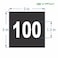 iSYFIX Black Consecutive Number Stickers 1 to 100 3inch 1 Set Vinyl Self Adhesive Premium Decal Ideal for Inventory Storage Organizing Boxes Bins Toolbox Lockers More IndoorOutdoor