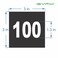 iSYFIX Black Consecutive Number Stickers 1 to 100 3inch 1 Set Vinyl Self Adhesive Premium Decal Ideal for Inventory Storage Organizing Boxes Bins Toolbox Lockers More IndoorOutdoor