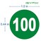 iSYFIX Green Consecutive Number Stickers 1 to 100 1inch 1 Set Vinyl Self Adhesive Premium Decal Ideal for Inventory Storage Organizing Boxes Bins Toolbox Lockers More IndoorOutdoor