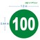 iSYFIX Green Consecutive Number Stickers 1 to 100 1inch 1 Set Vinyl Self Adhesive Premium Decal Ideal for Inventory Storage Organizing Boxes Bins Toolbox Lockers More IndoorOutdoor