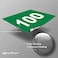 iSYFIX Green Consecutive Number Stickers 1 to 100 2inch 1 Set Vinyl Self Adhesive Premium Decal Ideal for Inventory Storage Organizing Boxes Bins Toolbox Lockers More IndoorOutdoor