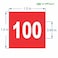 iSYFIX Red Consecutive Number Stickers 1 to 100 15inch 1 Set Vinyl Self Adhesive Premium Decal Ideal for Inventory Storage Organizing Boxes Bins Toolbox Lockers More IndoorOutdoor