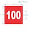 iSYFIX Red Consecutive Number Stickers 1 to 100 15inch 1 Set Vinyl Self Adhesive Premium Decal Ideal for Inventory Storage Organizing Boxes Bins Toolbox Lockers More IndoorOutdoor