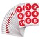 iSYFIX Red Consecutive Number Stickers 1 to 100 3inch 1 Set Vinyl Self Adhesive Premium Decal Ideal for Inventory Storage Organizing Boxes Bins Toolbox Lockers More IndoorOutdoor