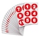 iSYFIX Red Consecutive Number Stickers 1 to 100 3inch 1 Set Vinyl Self Adhesive Premium Decal Ideal for Inventory Storage Organizing Boxes Bins Toolbox Lockers More IndoorOutdoor