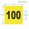 iSYFIX Yellow Consecutive Number Stickers 1 to 100 15inch 1 Set Vinyl Self Adhesive Premium Decal Ideal for Inventory Storage Organizing Boxes Toolbox Lockers More IndoorOutdoor