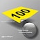 iSYFIX Yellow Consecutive Number Stickers 1 to 100 15inch 1 Set Vinyl Self Adhesive Premium Decal Ideal for Inventory Storage Organizing Boxes Toolbox Lockers More IndoorOutdoor