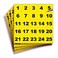 iSYFIX Yellow Consecutive Number Stickers 1 to 100 15inch 1 Set Vinyl Self Adhesive Premium Decal Ideal for Inventory Storage Organizing Boxes Toolbox Lockers More IndoorOutdoor