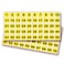iSYFIX Yellow Consecutive Number Stickers 1 to 100 1inch 1 Set Vinyl Self Adhesive Premium Decal Ideal for Inventory Storage Organizing Boxes Bins Toolbox Lockers More IndoorOutdoor