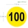 iSYFIX Yellow Consecutive Number Stickers 1 to 100 1inch 1 Set Vinyl Self Adhesive Premium Decal Ideal for Inventory Storage Organizing Boxes Bins Toolbox Lockers More IndoorOutdoor