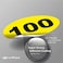iSYFIX Yellow Consecutive Number Stickers 1 to 100 1inch 1 Set Vinyl Self Adhesive Premium Decal Ideal for Inventory Storage Organizing Boxes Bins Toolbox Lockers More IndoorOutdoor