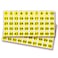 iSYFIX Yellow Consecutive Number Stickers 1 to 100 1inch 1 Set Vinyl Self Adhesive Premium Decal Ideal for Inventory Storage Organizing Boxes Bins Toolbox Lockers More IndoorOutdoor