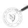 Lashicorn Laid On Date Stickers 50 Pack 2 Round Stickers Farm Fresh Stickers Egg Carton Stickers Date Stickers for Fresh Eggs White and Black with Chicken Design