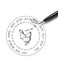Lashicorn Laid On Date Stickers 50 Pack 2 Round Stickers Farm Fresh Stickers Egg Carton Stickers Date Stickers for Fresh Eggs White and Black with Chicken Design