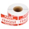 LKXSPLABE 2x 3 Fragile Stickers 500 Packing Labels Handle with Care Strong Adhesive for Box Shipping and Moving