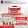 LKXSPLABE 2x 3 Fragile Stickers 500 Packing Labels Handle with Care Strong Adhesive for Box Shipping and Moving