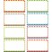 SpriteGru Magnetic Dry Erase Labels Name Plates White Board 40 Labels 8 Colors22 x12