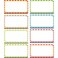 SpriteGru Magnetic Dry Erase Labels Name Plates White Board 40 Labels 8 Colors22 x12
