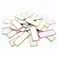 SpriteGru Magnetic Dry Erase Labels Name Plates White Board 40 Labels 8 Colors22 x12