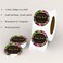 Mobiusea Creation Body Scrub Containers Labels Roll 2 Inch Gold Foil 300 Waterproof Stickers for Small Plastic Containers Ideal for Sugar Scrubs Body Scrubs Cosmetic Jars with Lids