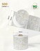 MUNBYN 2 Inch Round Shell Texture Thermal Labels Waterproof Circle Stickers for Small Business 500 LabelsRoll White