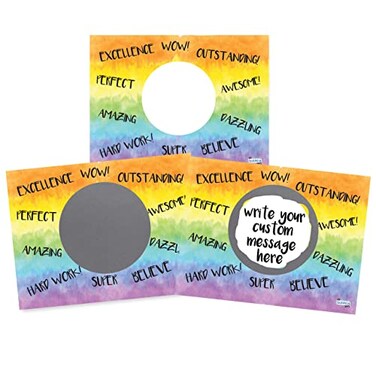 My Scratch Offs Positive Affirmations DIY Make Your Own Scratch Offs Watercolor Rainbow 20 Pk Cards Stickers