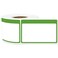 TUCO DEALS Name Tag Stickers 225 x 35 Inch Green 300 Count