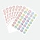 PARLAIM Number Labels Stickers 1 Inch Round 140 Polka Dot 520 Pcs Colorful Labels Stickers for Office and Classroom