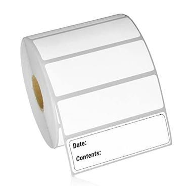 OfficeSmartLabels 3 x 1 Direct Thermal Labels Compatible with Zebra Rollo Desktop Printers and More 1 Core Permanent Adhesive Perforated 1375Roll 5500 Labels in 4 Rolls